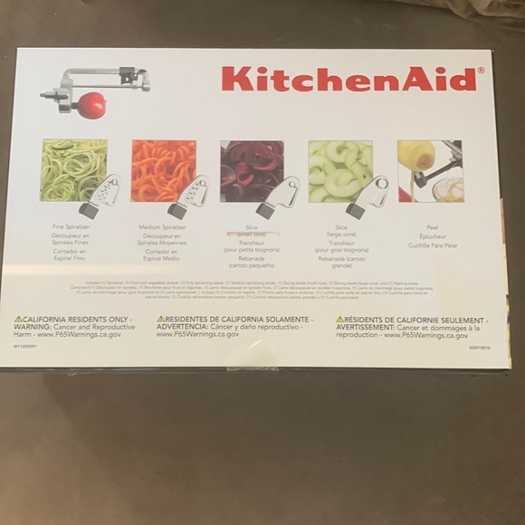 KitchenAid Spiralizer Attachment • 5-Blade Set • Brand New - Picture 2 of 3